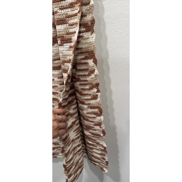 Lusana Keira Crochet Midi Dress Women’s Size 4 Sexy Slit Sexy Coastal Vacation - Picture 6 of 8